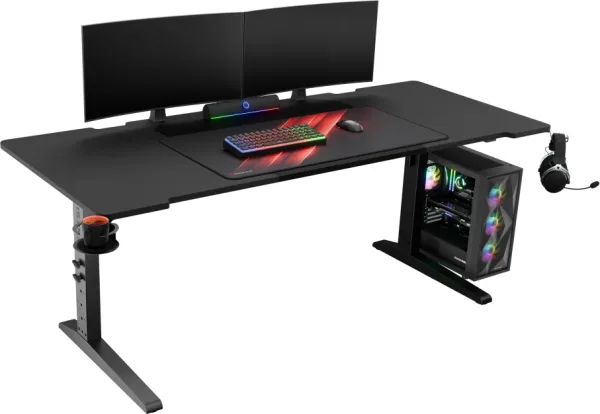 Mesa Gaming Genesis Holm Modular 180 RGB Negro 180X75 Cm