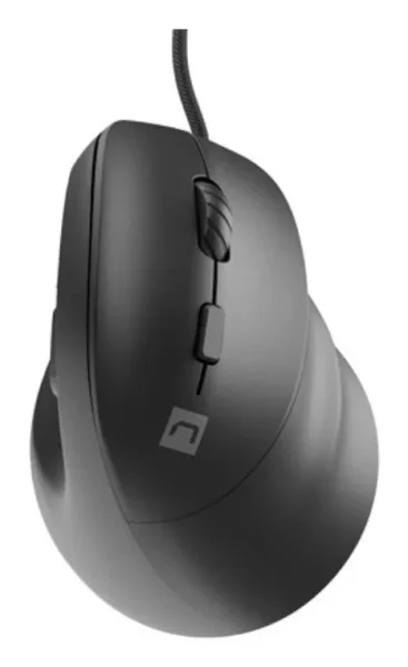 Raton Natec Crake 2 Pro Vertical Diestro 12.800 Dpi Optico Negro USB