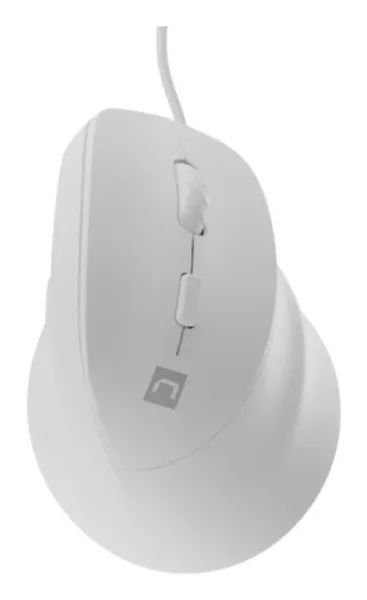 Raton Natec Crake 2 Pro Vertical Diestro 12.800 Dpi Optico Blanco USB
