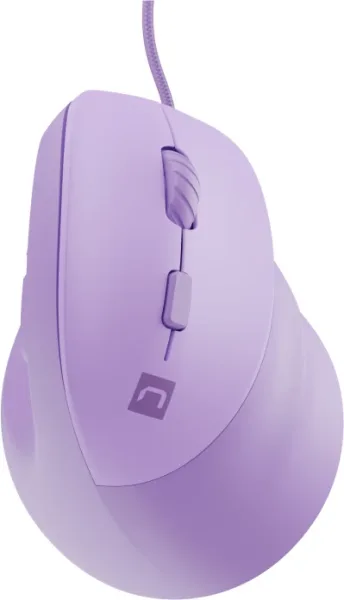 Raton Natec Crake 2 Pro Vertical Diestro 12.800 Dpi Optico Lavanda USB
