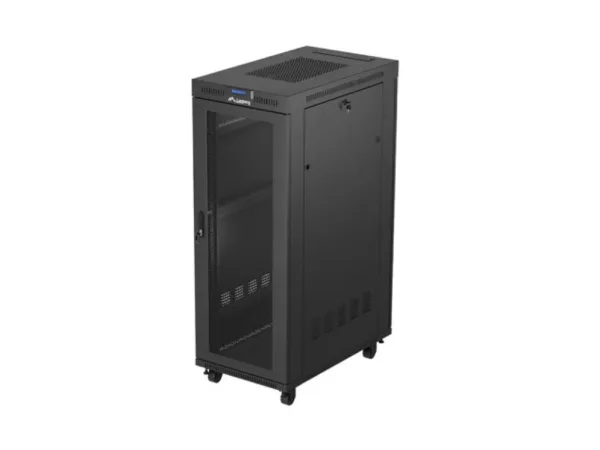 Armario Lanberg Rack 19"  32U 600X1000 Flat Pack Puerta Perforada Display LCD Bk