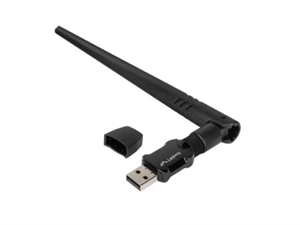 Adaptador Red Lanberg USB 2.0 Wifi6 Dual Band Ax900 2.4/5Ghz 600MB/S Antena Ext
