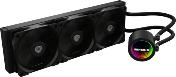Ventilador Genesis Refrigeracion Liquida Hydria 360 120Mm + Pasta Termica
