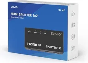 Splitter 1X2 HDMI Full HD 3D Savio Cl-42 Negro