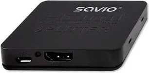 Splitter 1X2 HDMI 4K 3D Savio Cl-93 Negro