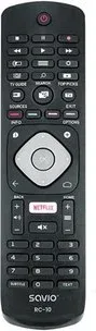 Mando Tv Savio Rc-10 Compatible Philips Smart Tv