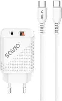 Cargador Savio La-05 Dual 18W USB 3.0 + Cable