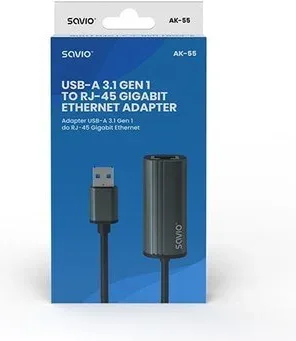 Adaptador USB-A a Ethernet Rj45 Savio Ak-55