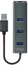 Hub USB-A a Rj-45 Savio Ak-58