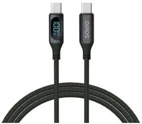Cable USB-C Savio Cl-174 Negro