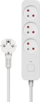 Regleta de 3 Enchufes 1.5M Blanco Savio Lz-07