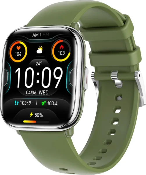 Reloj smartwatch myphone pastel silver green