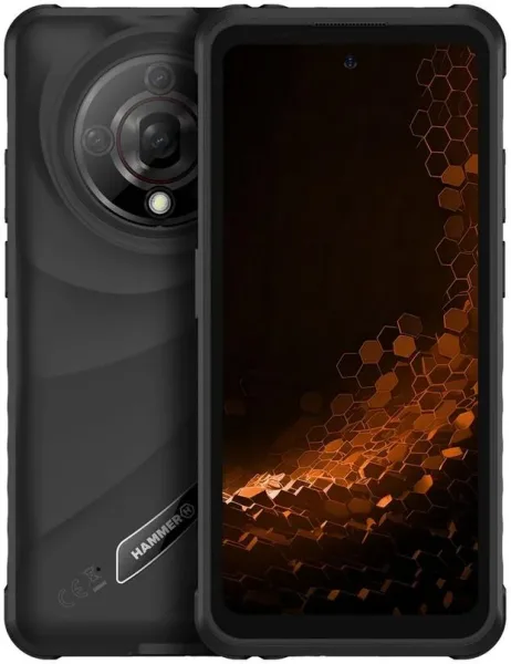 Telefono movil smartphone rugerizado hammer iron 6 5g - 8gb - 256gb - 6.56 pulgadas - negro