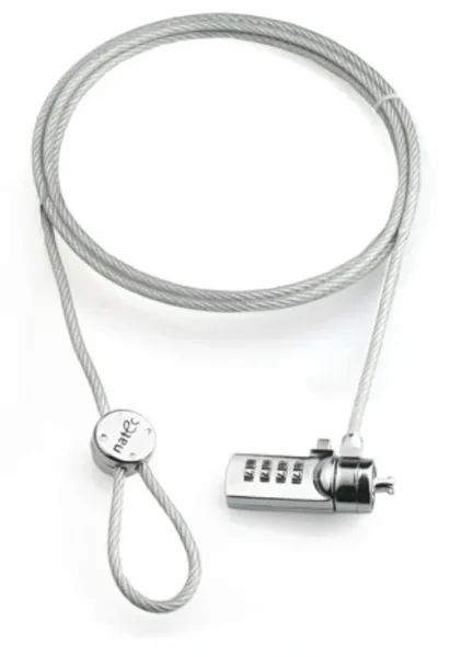 Cable Seguridad Natec Lobster 1.8 M para Portatil con Codigo