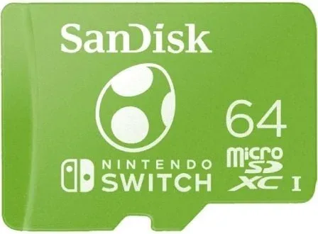 Tarjeta de Memoria SanDisk Nintendo Switch 64GB microSD XC UHS-I/ Clase 10/ 100MBs