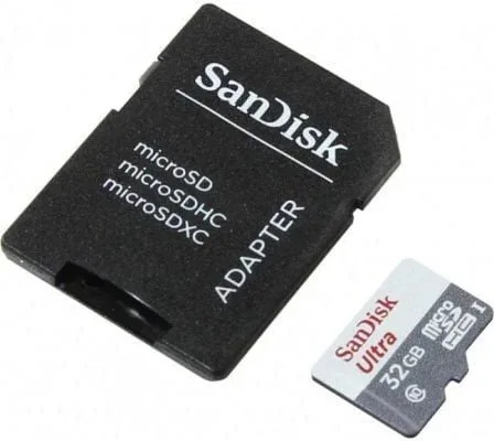 Tarjeta memoria micro secure digital SD hc + adaptador sandisk - 32gb - clase 10 - sdhc 100mb - s
