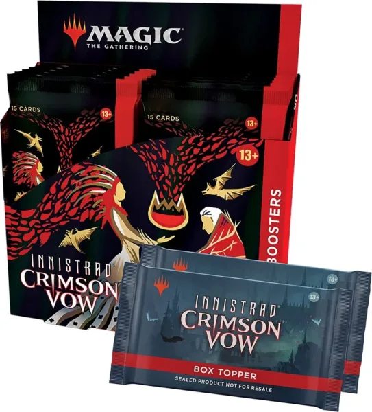 Juego de cartas wizards of the coast collector booster display (12 mazos) innistrad crimson vow cartas magic inglés
