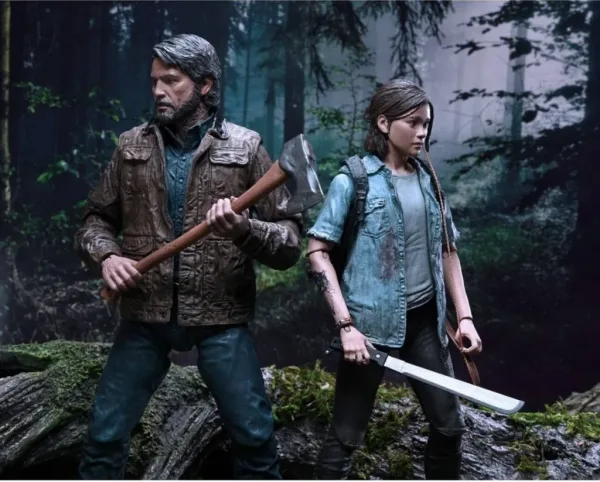 Set 2 figuras neca the last of us 2 scale action figure -  joel & ellie