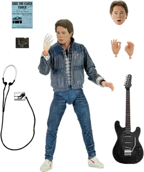 Figura neca regreso al futuro ultimate marty mcfly 1985 audicion 18 cm scale action figure back to the future