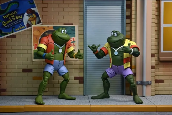Pack 2 figuras neca ranas napoleon & atilla 18 cm scale action figure tmnt cartoon re - run