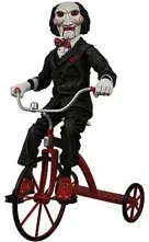 Figura de acción neca muñeco saw en triciclo con sonido 33 cm cult classics reedición