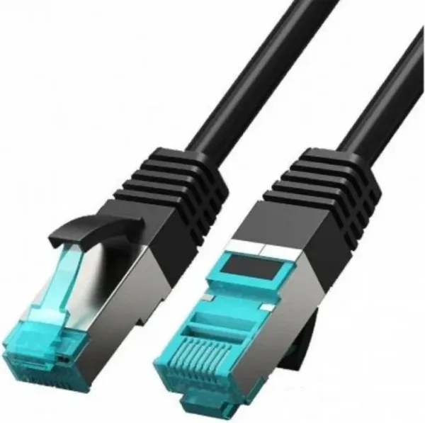 Cable de Red Latiguillo Rj45 Cat.5E Ftp Awg26 2 M Negro/Azul Vention