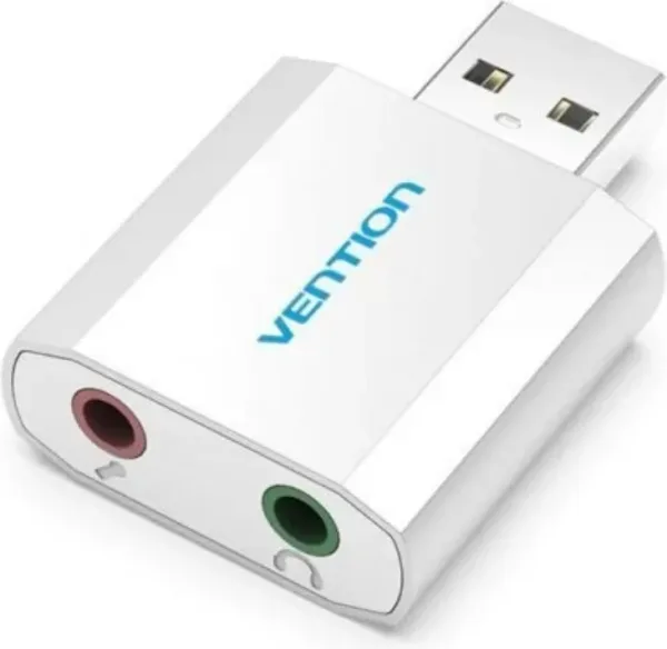 Tarjeta de Sonido Vention VAB-S13/ 2.1/ Plata