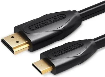 Cable HDMI Vention VAA-D02-B150/ HDMI Macho - Mini HDMI Macho/ 1.5m/ Negro