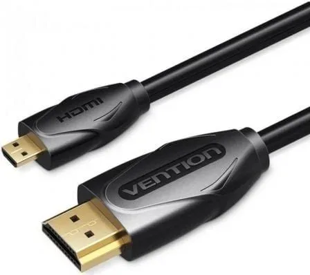 Cable HDMI Vention VAA-D03-B300/ HDMI Macho - Micro HDMI Macho/ 3m/ Negro