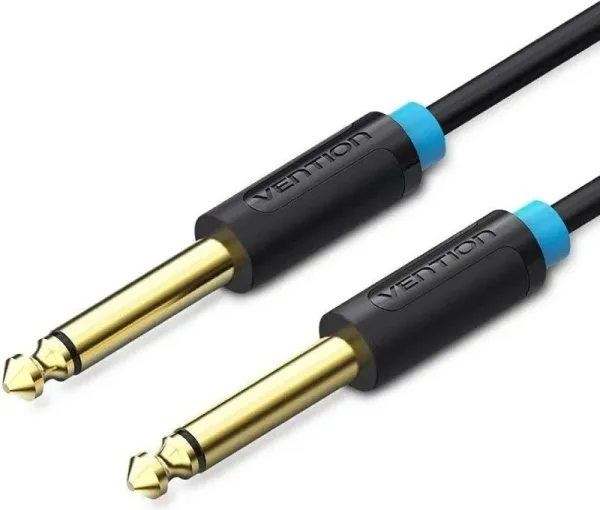 Cable Mono Vention BAABJ/ Jack 6.5 Macho - Jack 6.5 Macho/ 5m/ Negro