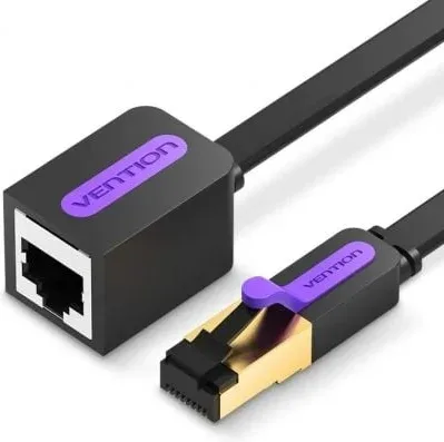 Cable Alargador de Red RJ45 UTP Vention ICBBI Cat.7/ 3m/ Negro