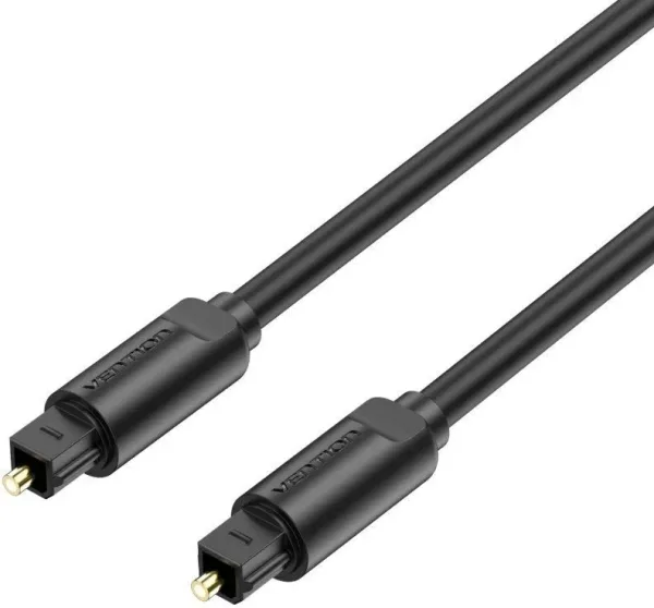 Cable de audio Toslink (fibra)-Toslink M/M 1m. Negro