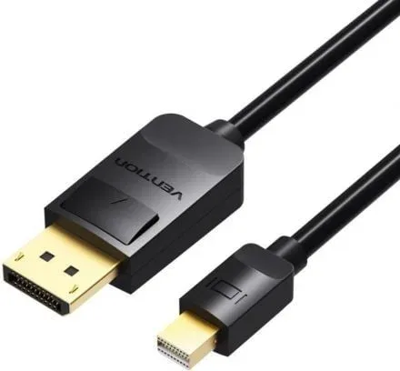 Cable DisplayPort Vention HAABG/ Mini DisplayPort Macho - DisplayPort Macho/ 1.5m/ Negro