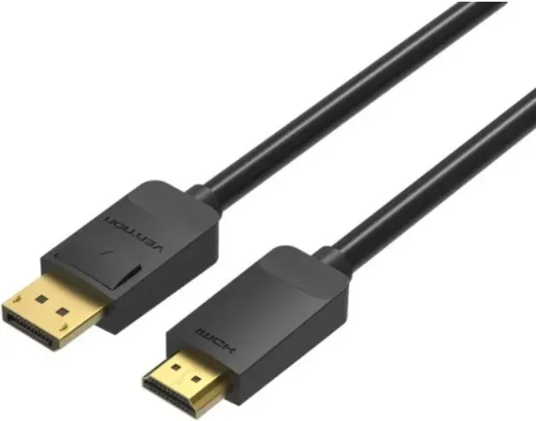 Cable Conversor Vention HADBG/ DisplayPort Macho - HDMI Macho/ 1.5m/ Negro