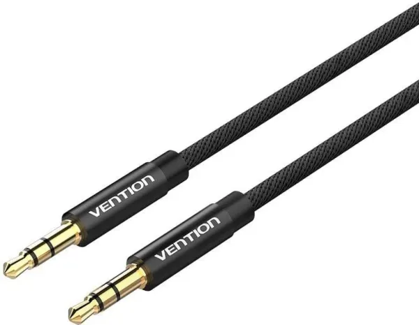 Cable Audio Estereo Jack 3.5/M Jack 3.5/M 0.5 M Negro Vention