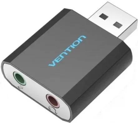 Tarjeta de Sonido Vention VAB-S17-B/ 2.1/ Negro
