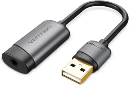 Tarjeta de Sonido Vention CDJHB/ USB Macho - Jack 3.5 Hembra