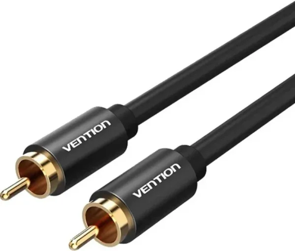 Cable Estéreo Vention VAB-R09-B100/ RCA Macho - RCA Macho/ 1m/ Negro