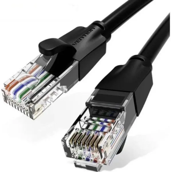 Cable de Red Latiguillo Rj45 Utp Cat6 Awg26 2 M Negro Vention