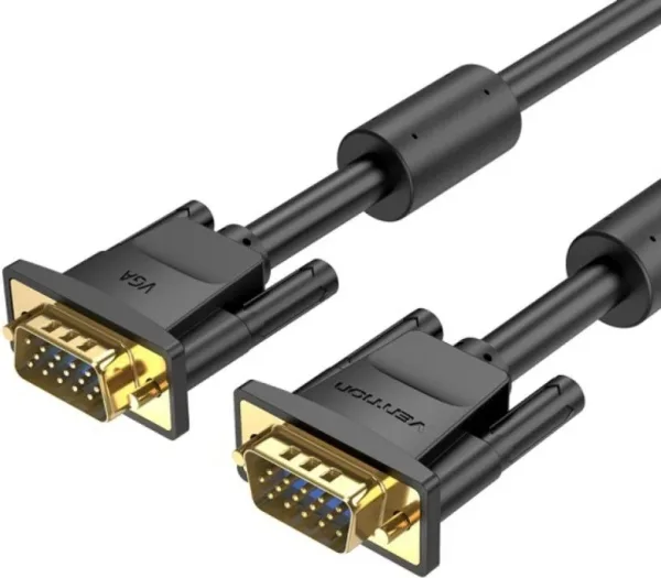 Cable SVGA Vention DAEBG/ VGA Macho - VGA Macho/ 1.5m/ Negro
