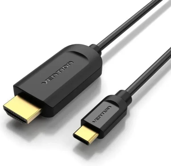 Cable Conversor HDMI 1.4 4K Vention CGUBF/ USB Tipo-C Macho - HDMI Macho/ 1m/ Negro