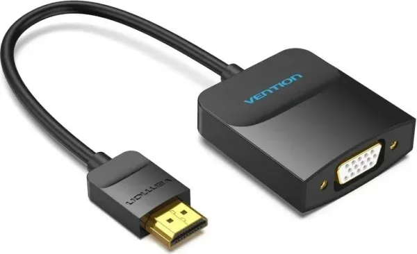 Conversor Vention 42154/ HDMI Macho - VGA Hembra/ 15cm/ Negro