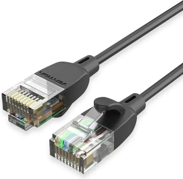 Cable de Red Latiguillo Rj45 Utp Cat6A 1 M Negro Vention