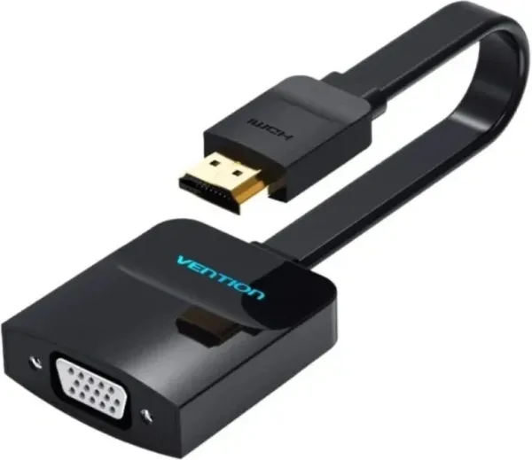 Conversor Vention 74345/ HDMI Macho/ VGA Hembra/ 15cm/ Negro