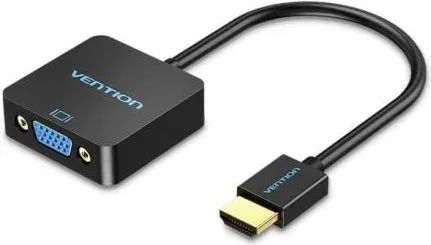 Conversor Vention ACPBB/ HDMI Macho - VGA Hembra/ 15cm/ Negro