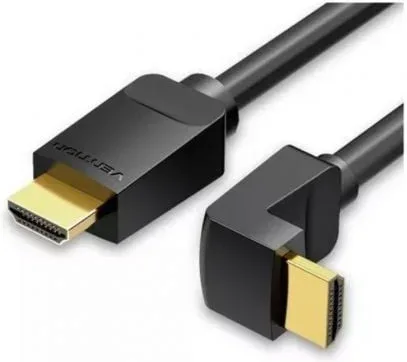 Cable HDMI 2.0 4K Acodado 90º Vention AARBG/ HDMI Macho - HDMI Macho/ 1.5m/ Negro