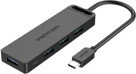 Hub USB Tipo-C Vention TGKBB/ 4xUSB/ 1xMicroUSB PD