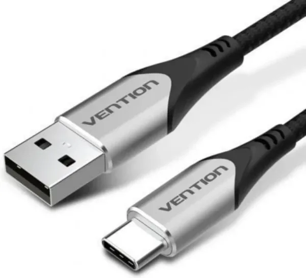 Cable USB 2.0 Tipo-C Vention CODHD/ USB Tipo-C Macho - USB Macho/ 480Mbps/ 50cm/ Gris
