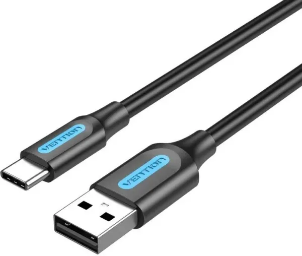 Cable USB 2.0 Tipo-C Vention COKBF/ USB Macho - USB Tipo-C Macho/ 480Mbps/ 1m/ Gris
