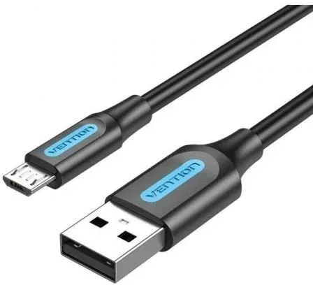 Cable USB 2.0 Vention COLBI/ USB Macho - MicroUSB Macho/ 480Mbps/ 3m/ Negro